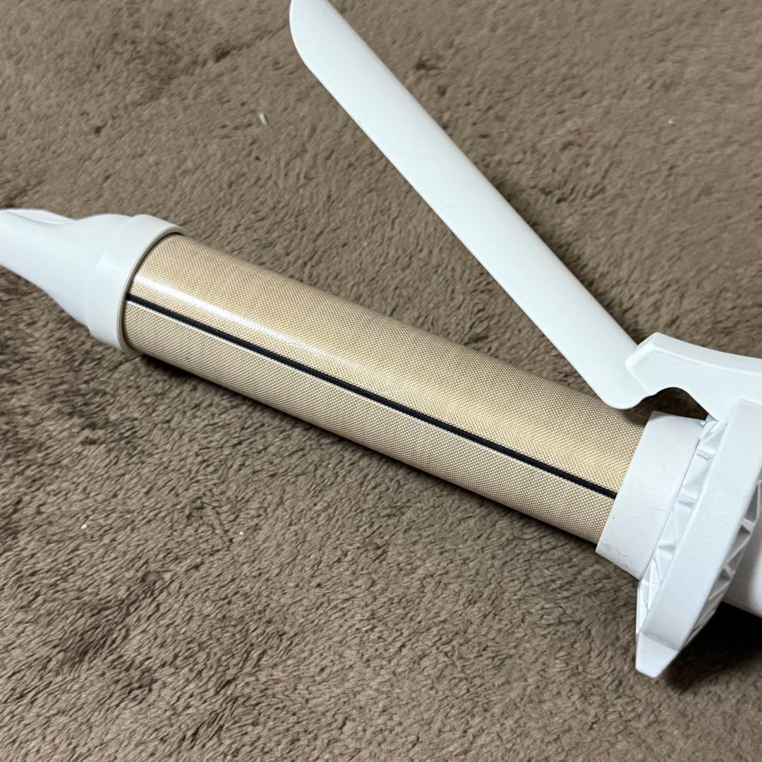 絹女　カールヘアアイロン　パールホワイトKC028