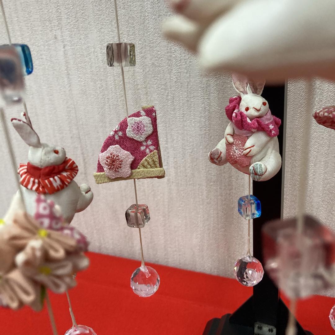 No.5 可愛いうさぎ吊るし飾り　雛人形つるし雛　雛祭りつるし飾　ひな人形