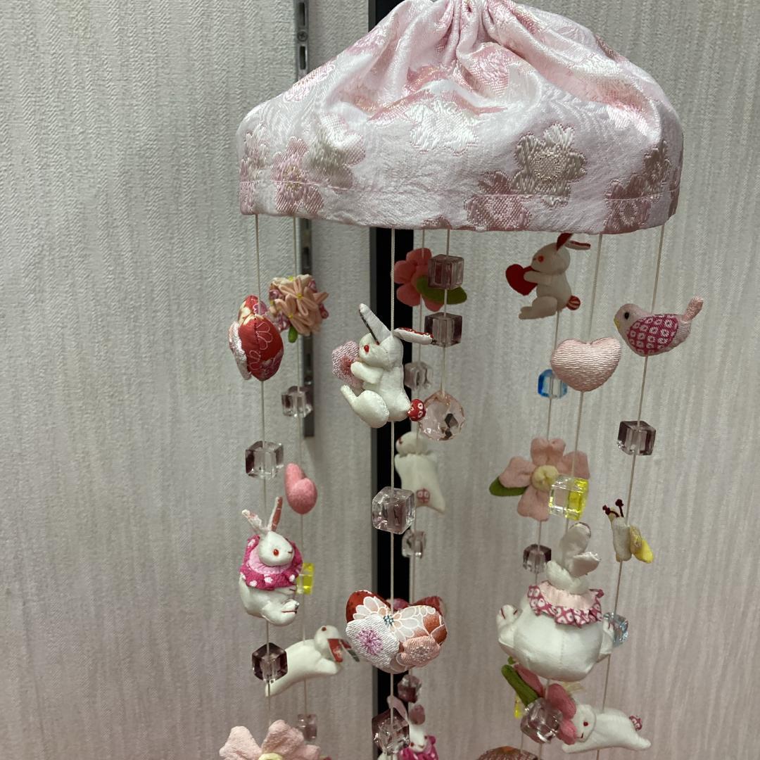 No.5 可愛いうさぎ吊るし飾り　雛人形つるし雛　雛祭りつるし飾　ひな人形