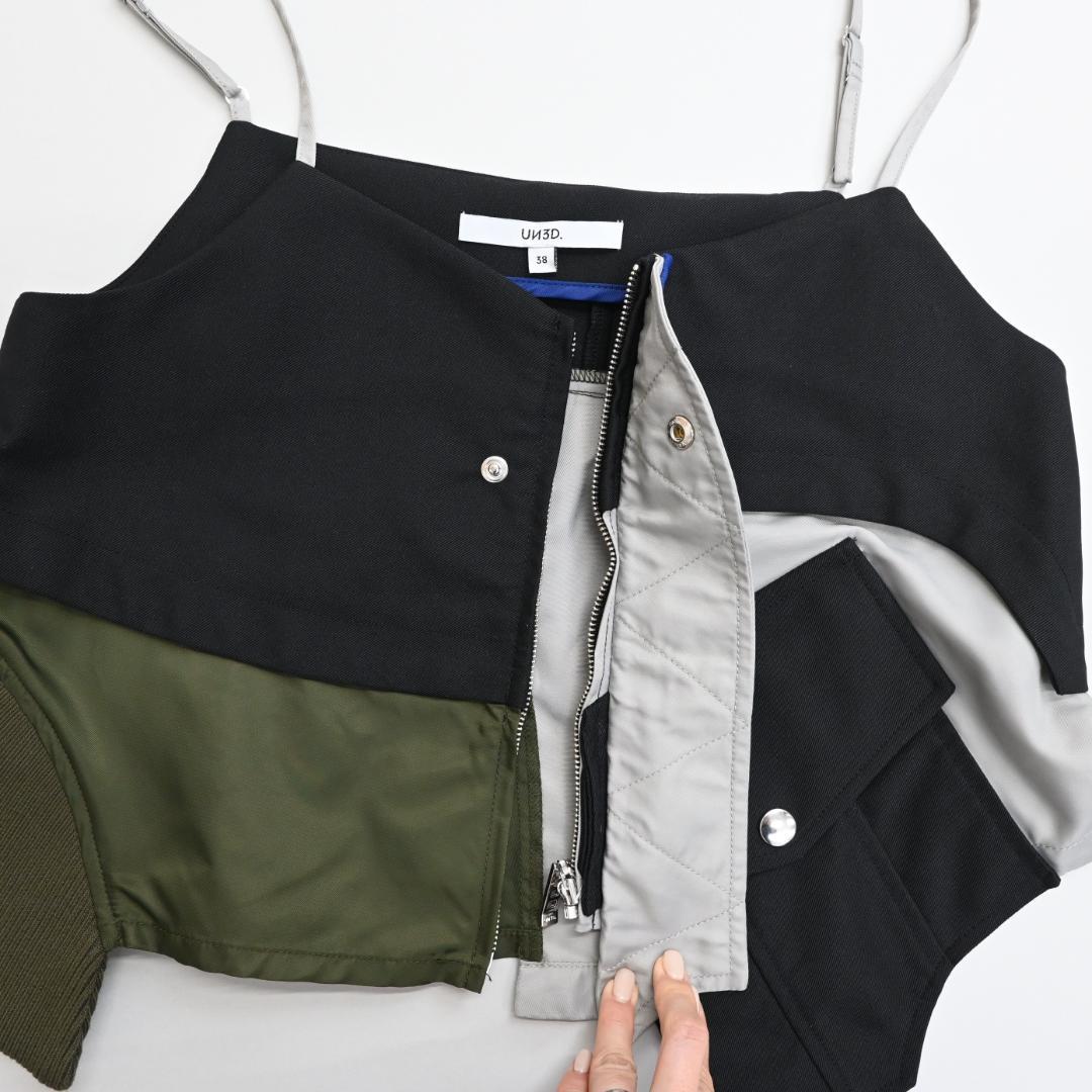 □ 44279★年 UN3D. アンスリード MA-1ドッキングビスチェ 38