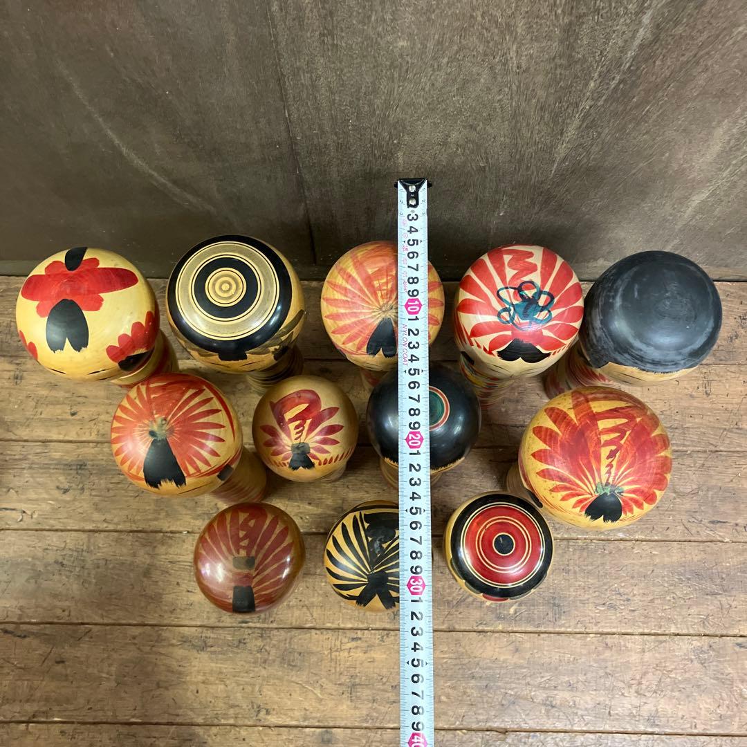 D-3 昭和レトロ 【希少/まとめて】伝統こけし 12体セット 大量コレクション