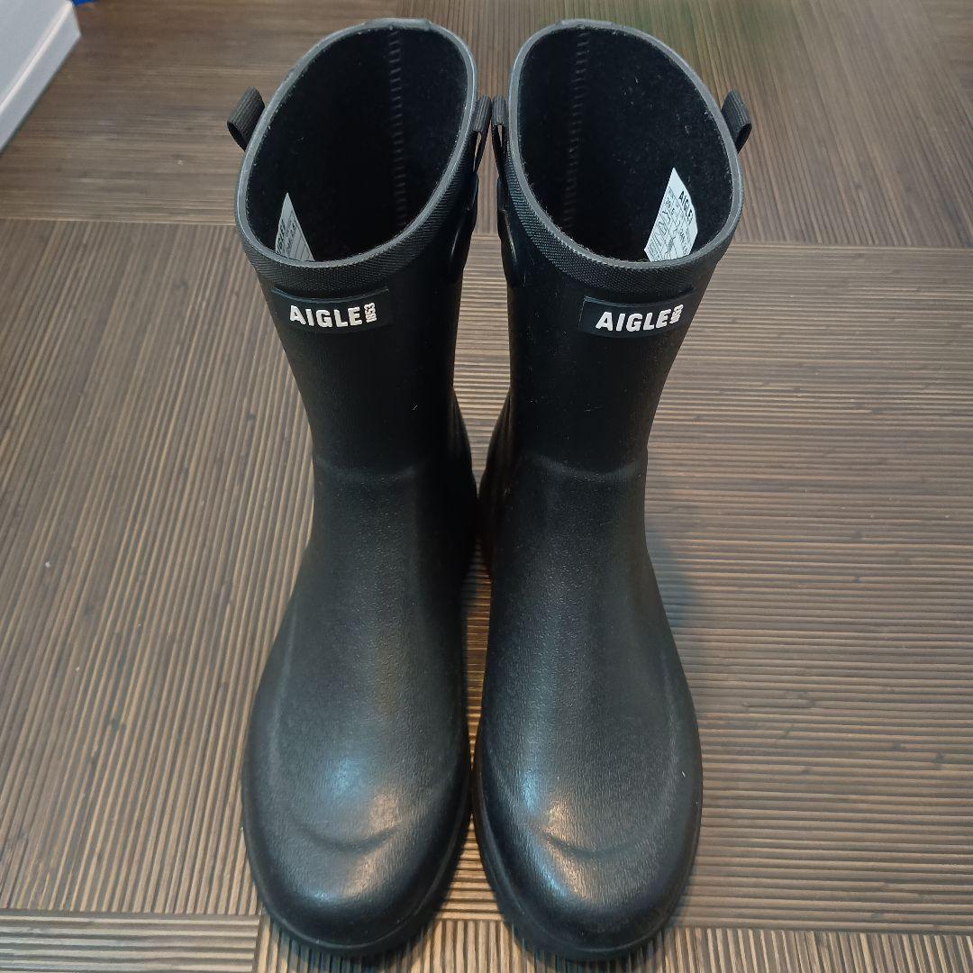 AIGLE エーグル アリア ラバーブーツ 黒