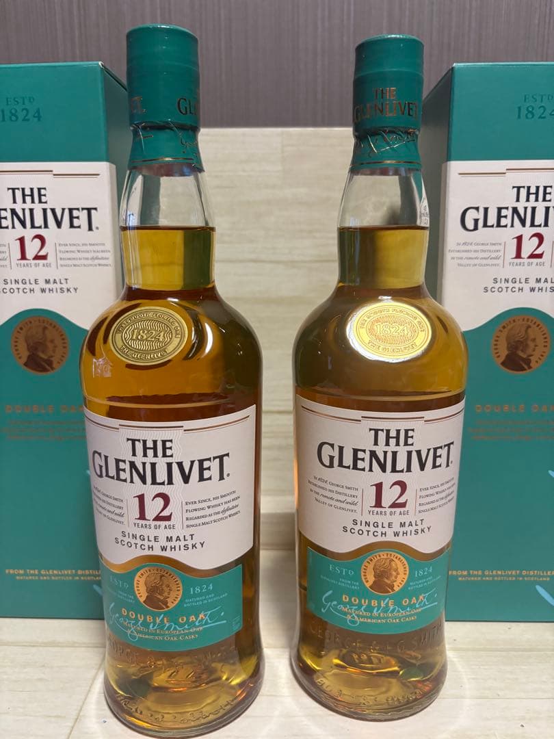 THE GLENLIVET 12年 シングルモルトウイスキー 2本セット