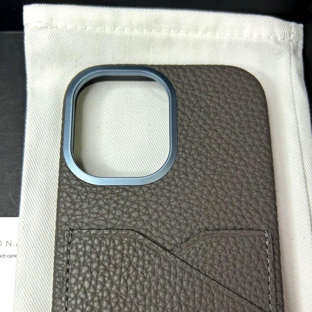 BONAVENTURA iPhone 17 本革レザーケース　チャコールグレー