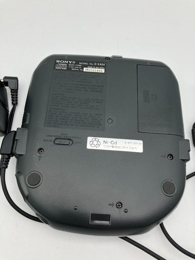 SONY CDウォークマン D-E404　コンパクトプレイヤー