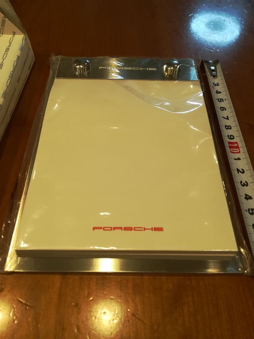✨PORSCHE ポルシェ 重厚感あるステンレス台のメモ帳