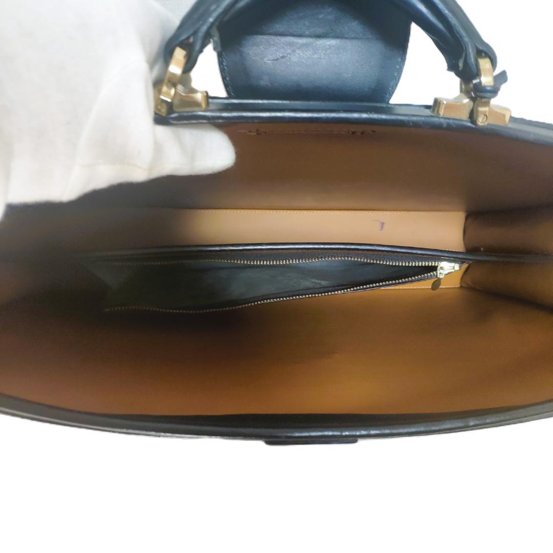 万双 ダレス バック 二つマチ カギ ブライドルレザー ビジネス ブリーフ 本革