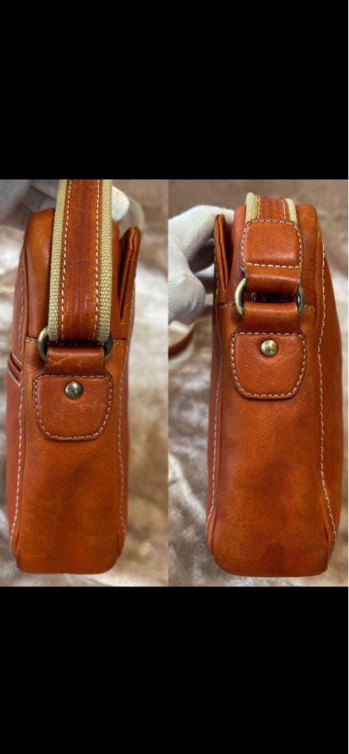 土屋鞄正規品　トーンオイルヌメ　ジップトップショルダー