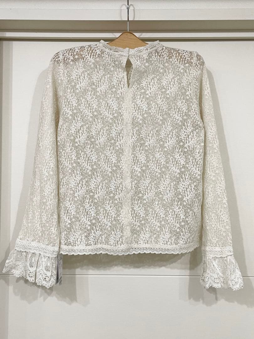 【IENA】リーフレースブラウス