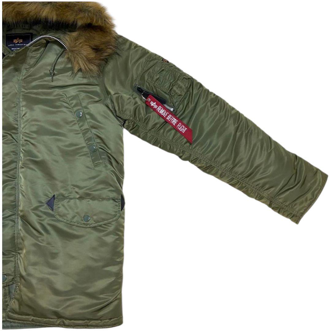 ✨ALPHA INDUSTRIES N3B モッズコート カーキ Lサイズ