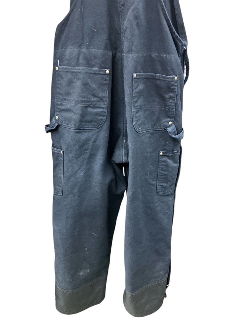 carhartt BLACKオーバーオール　ダブルニー仕様　W38Ｌ30