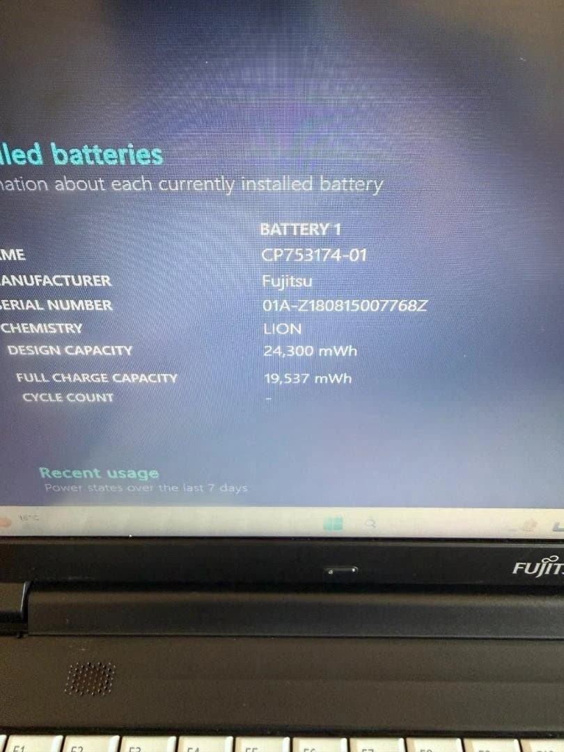 Windowsノート本体 Fujitsu LIFEBOOKi5-7300U/8G/250G