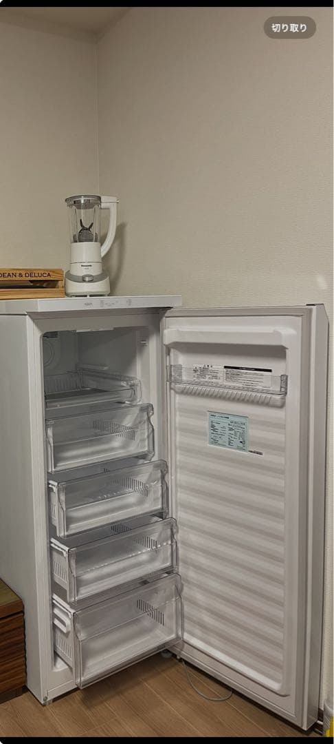 【匿名発送】AQUA 冷凍庫 AQF-GS13J(W)型 （冷蔵、チルド変更可）