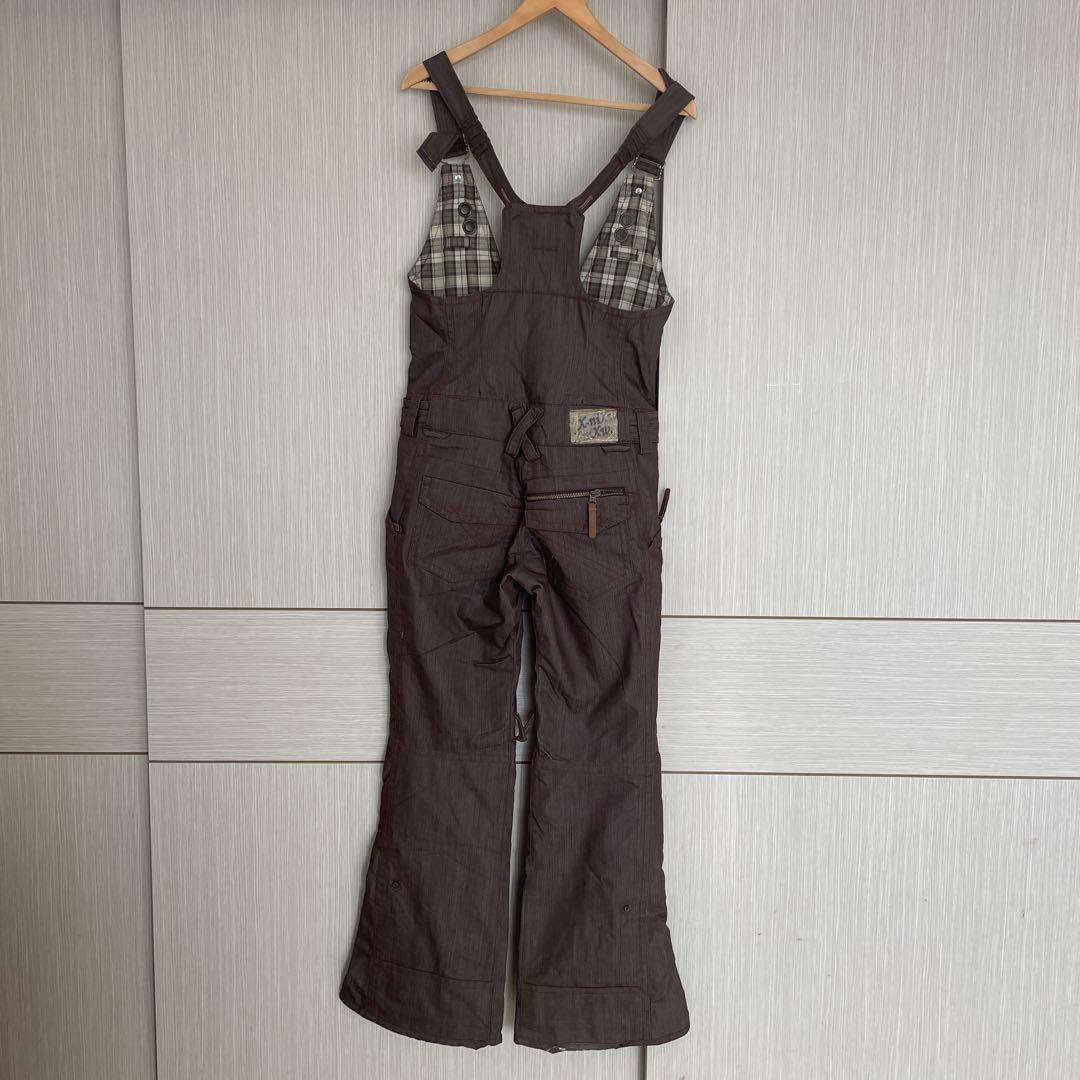 X-NiXダークブラウン スノーボードウェア チェック柄