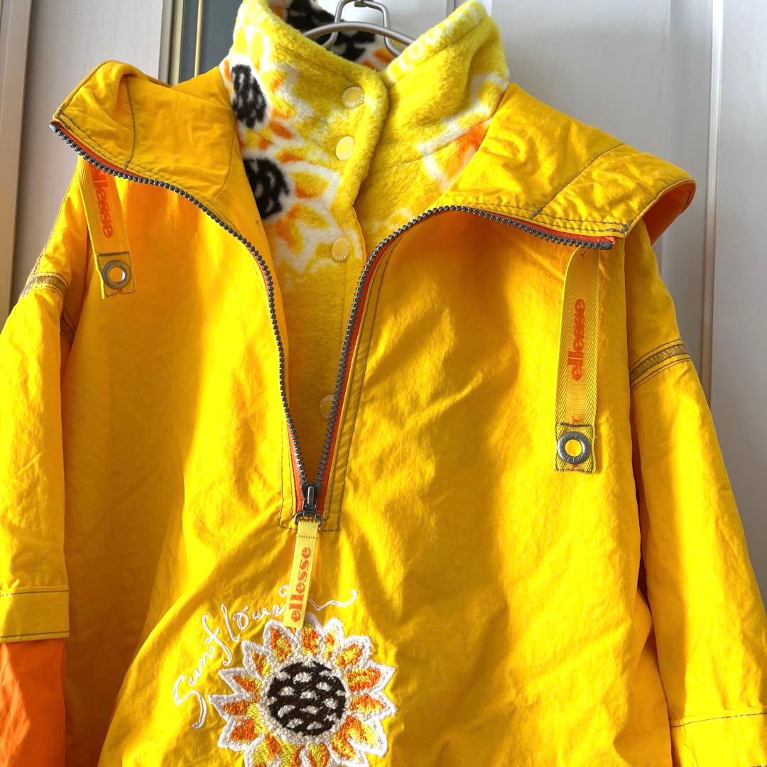 平成レトロ！ビビットカラーが可愛い　ellesse エレッセ　スキーウェア　L