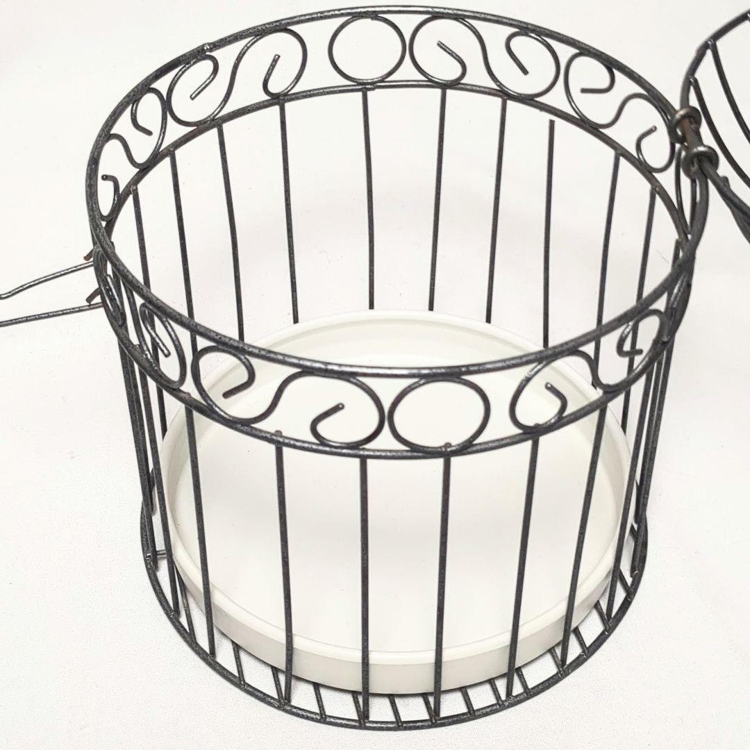 アンティーク調 鉄製　鳥かご　スタンド　セット