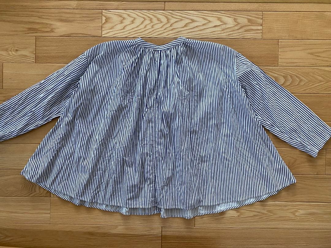 grin ストライプ 長袖シャツ