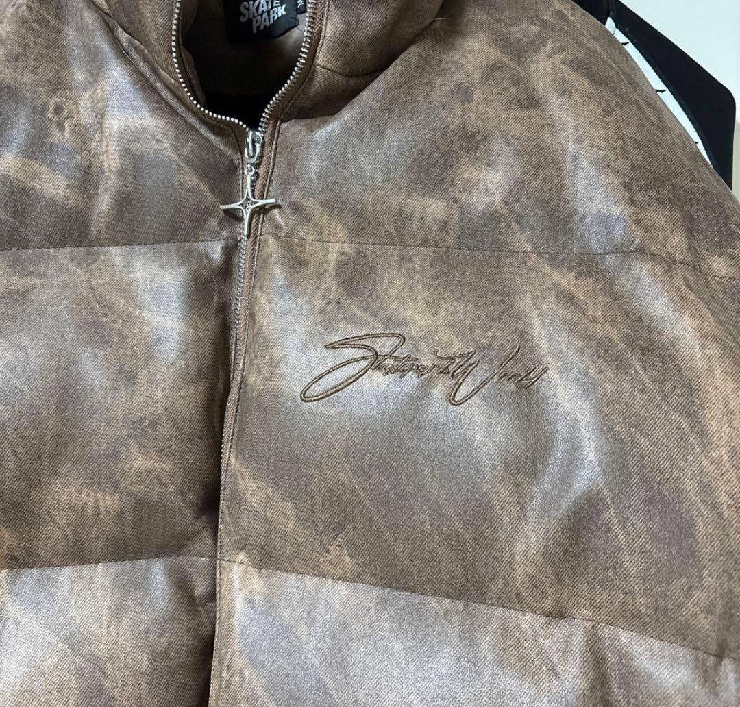 SKATE PARK ブラウンキルティングジャケット ダウンジャケット　ブラウン