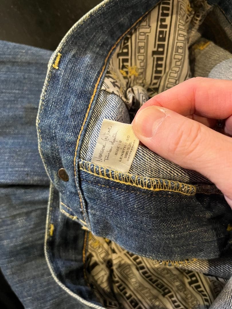 ナンバーナインカート期デニムパンツ