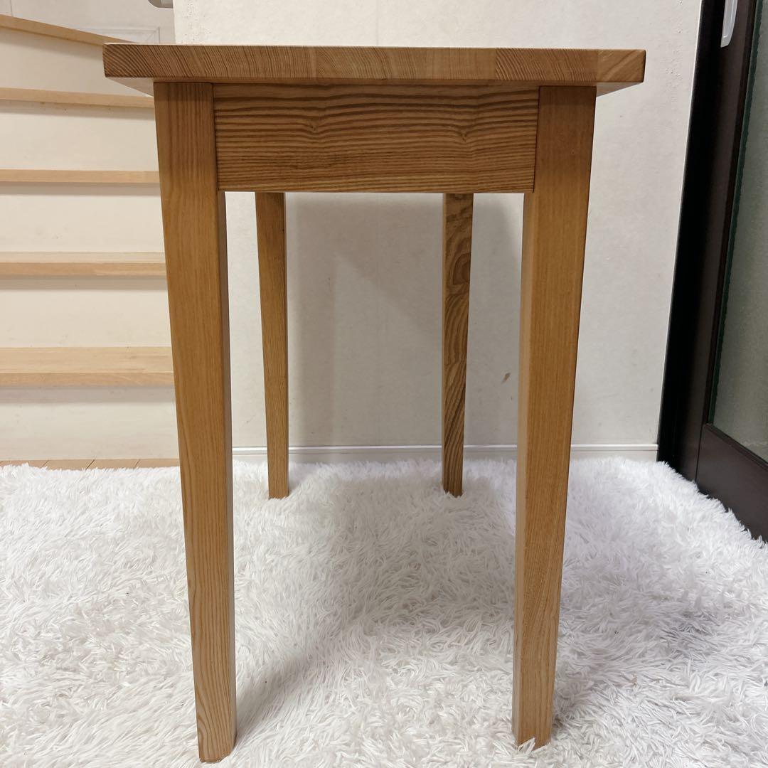 【送料無料】無印良品 タモ材 天然木 パーソナルデスク 引出し付き