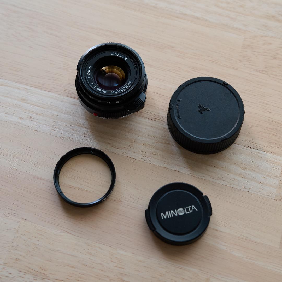 レンズ(単焦点) MINOLTA M-ROKKOR 40mm f2