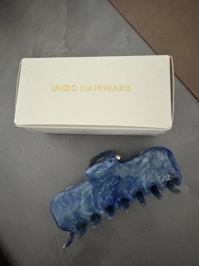 日本未入荷ブランド UNDO HAIRWARE ブルー　ヘア　クリップ