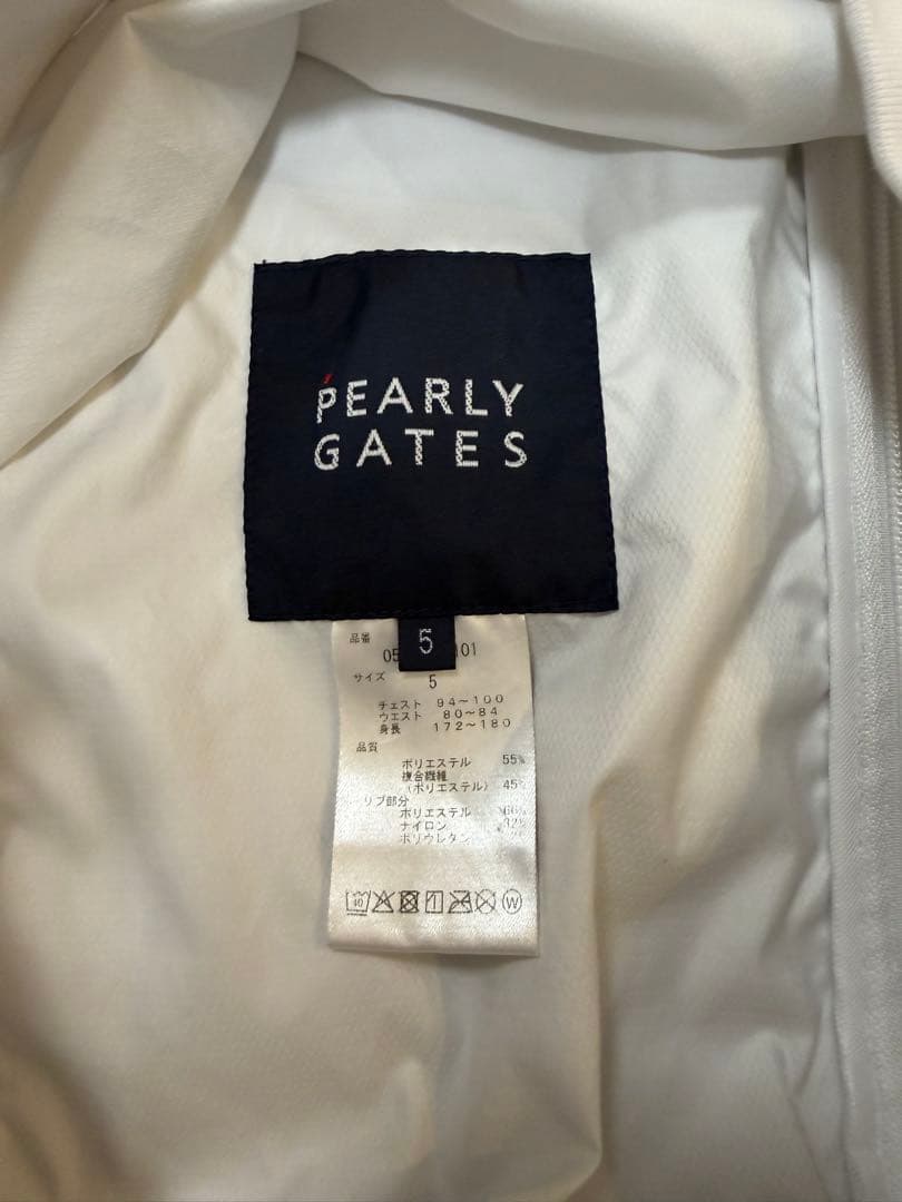 PEARLY GATES ブルゾン　サイズ5 ホワイト