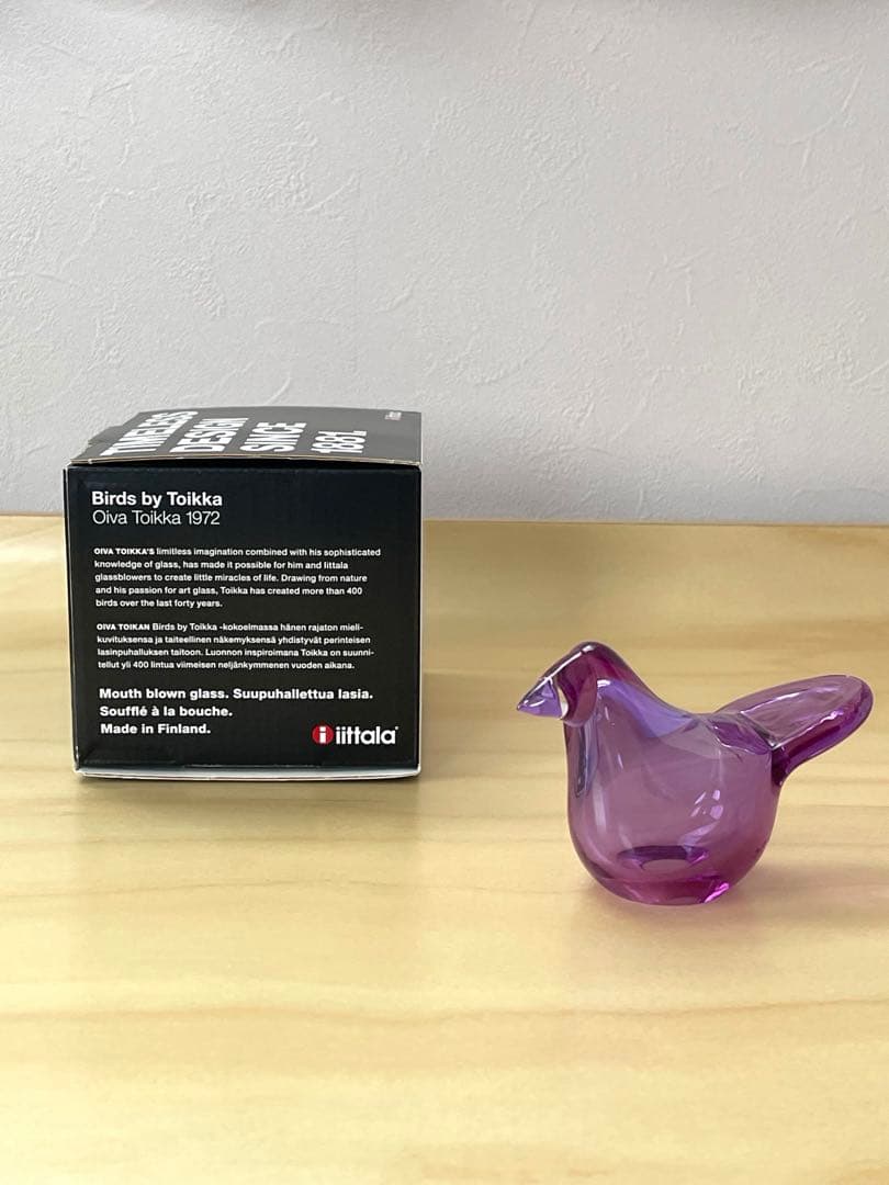 イッタラ　バード　シエッポ　アメジスト×クリア　scope