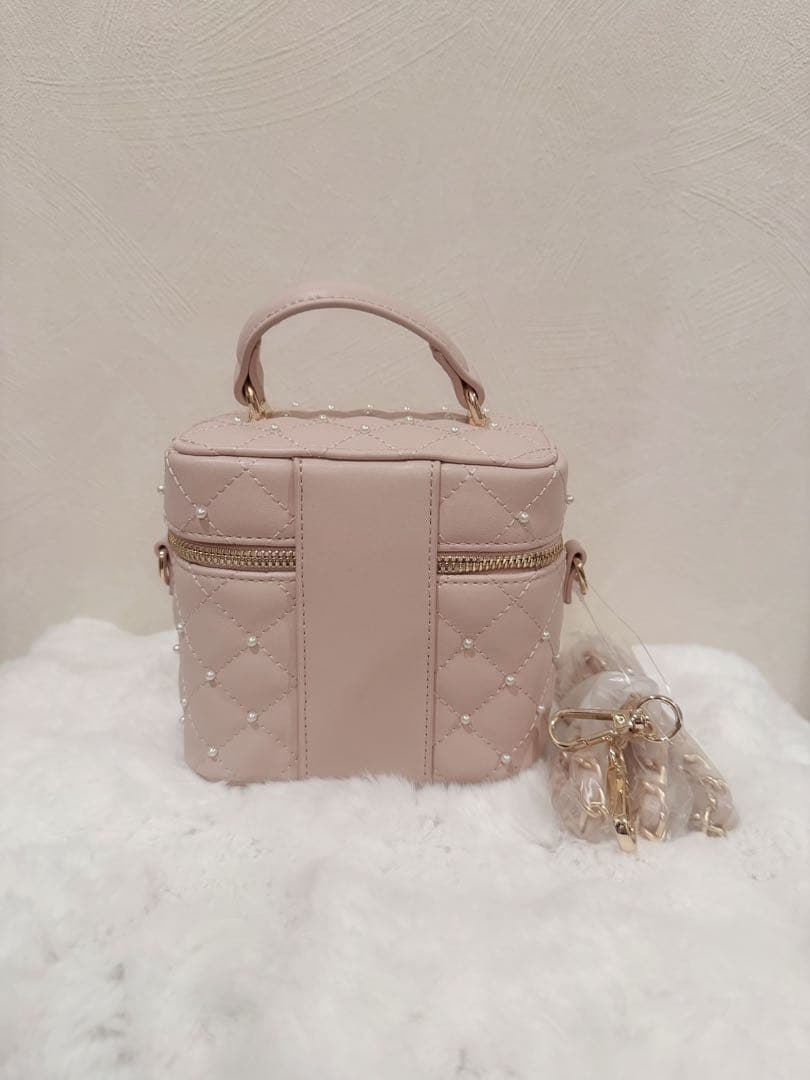 Darich キルティングパールスクエアミニバッグ　PNK