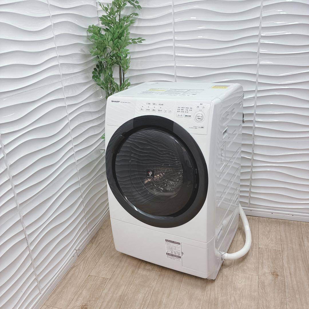 大阪府神戸市配達料無料！動作保証5ヶ月◇SHARP◇7kgドラム洗濯機2022年