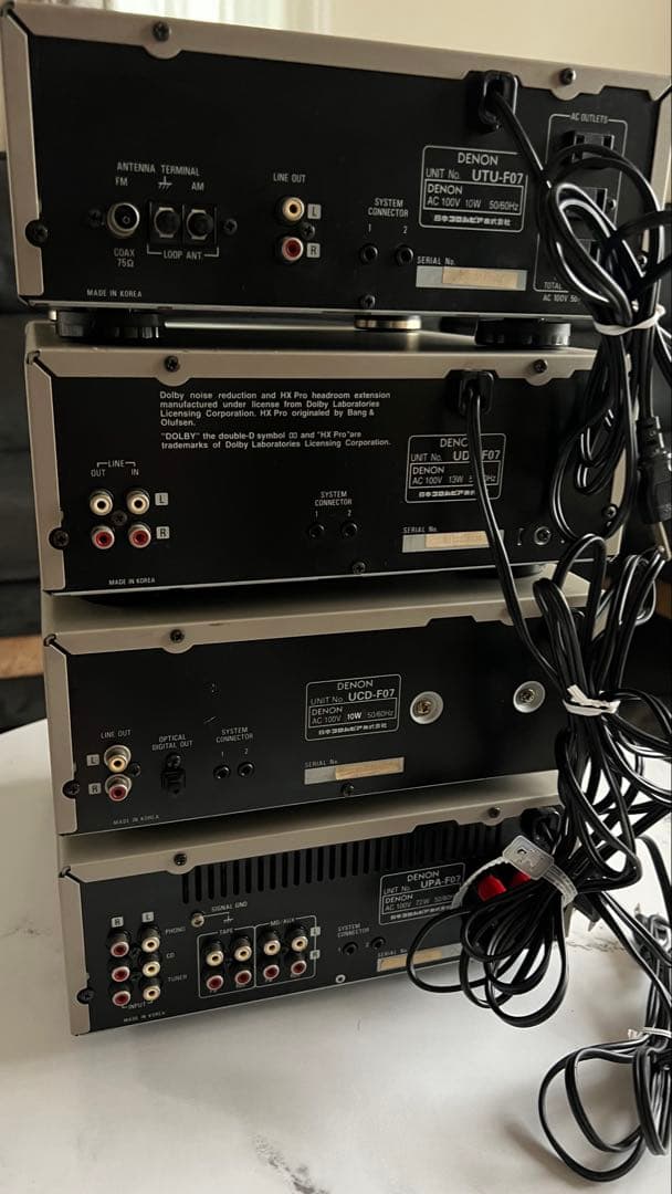 ★動作品★DENON F07シリーズ AMP.CD.TUNER＋リモコン