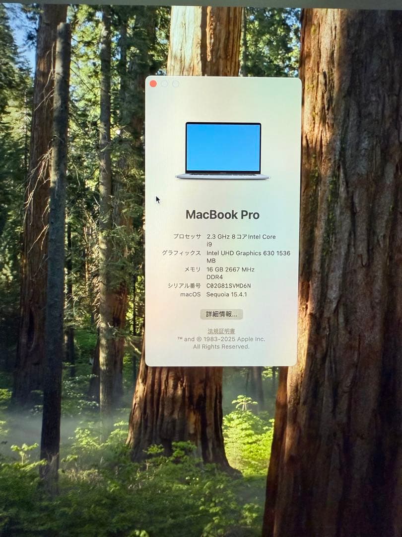 MacBook本体 MacBook Pro16 2019