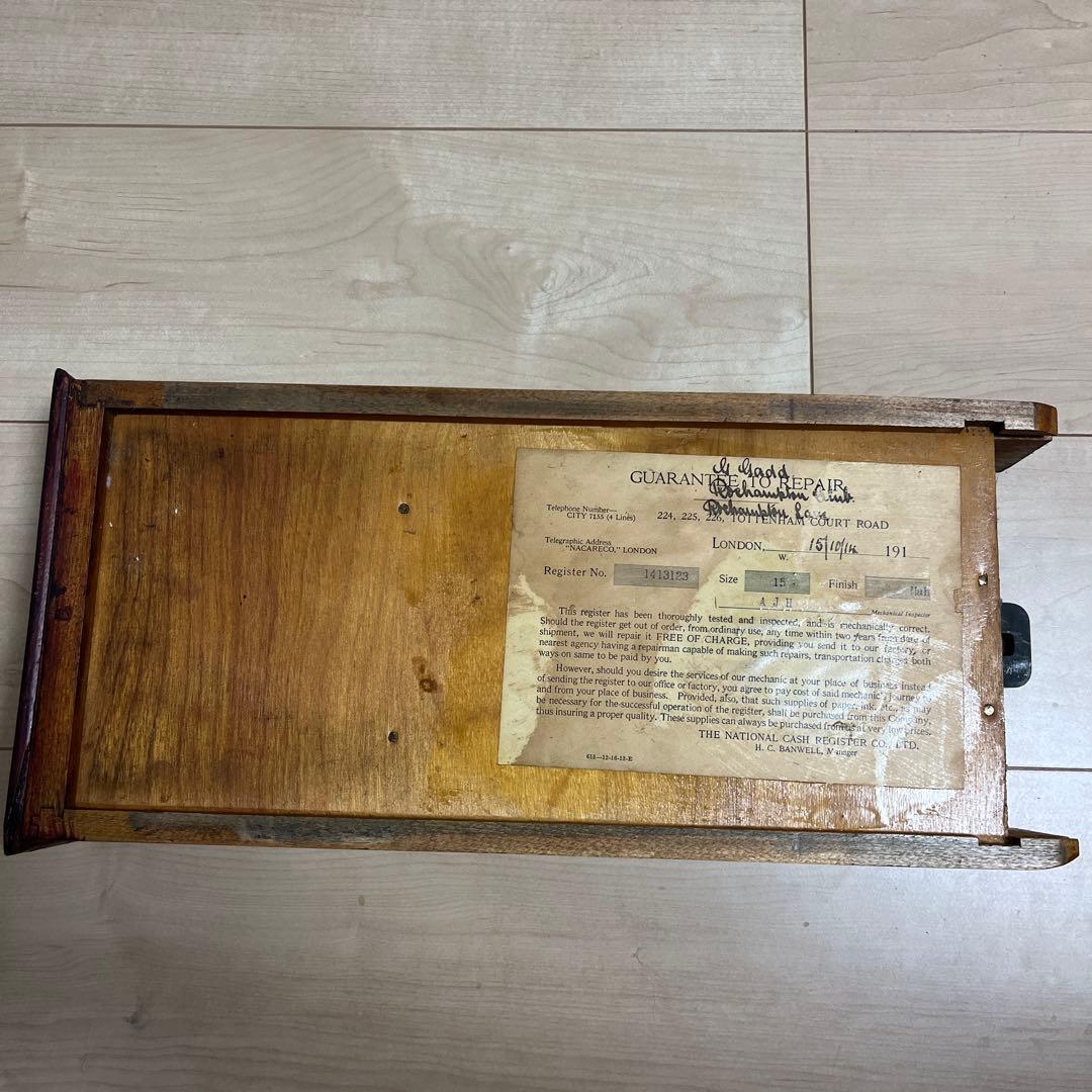 アンティーク　レジスター　木製
