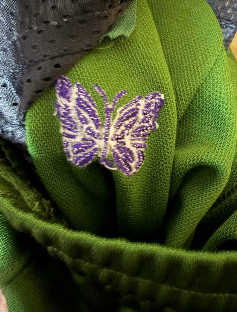 【名作カラー】Needles トラックパンツ ストレート アイビーグリーン M