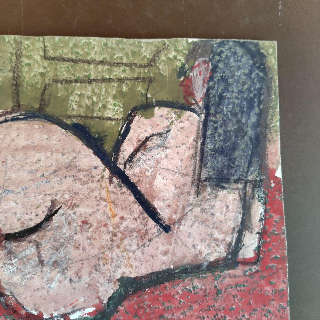 須田剋太　原画【 裸婦 】 グァッシュ