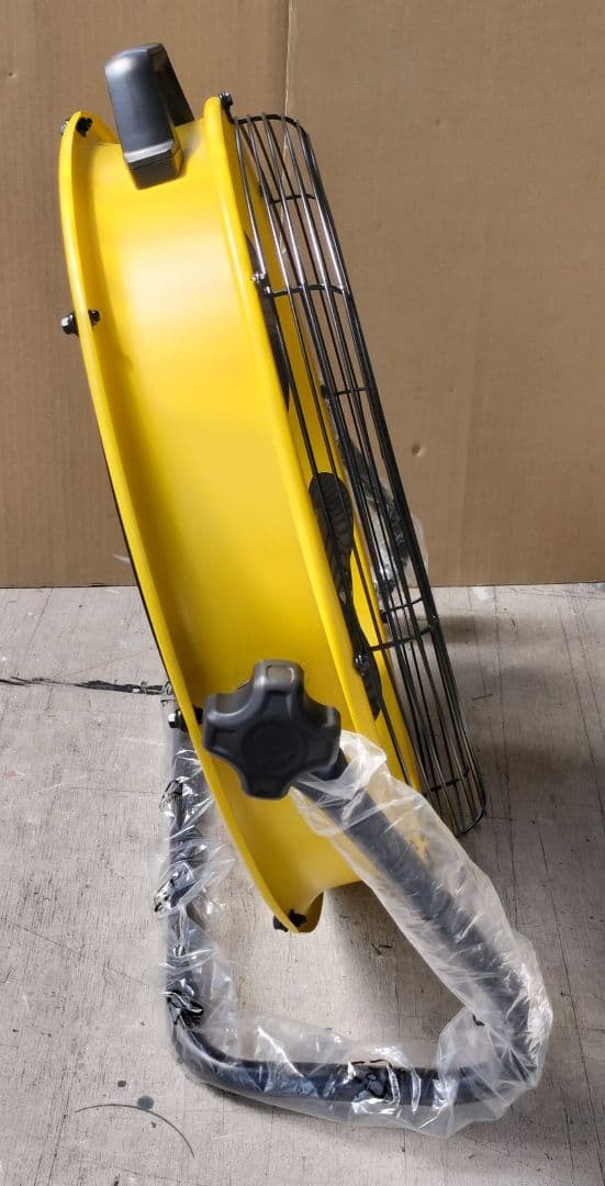 値下げ　50cmドラム型工場扇　扇風機　外箱付き　訳あり（ゴムリング欠品）