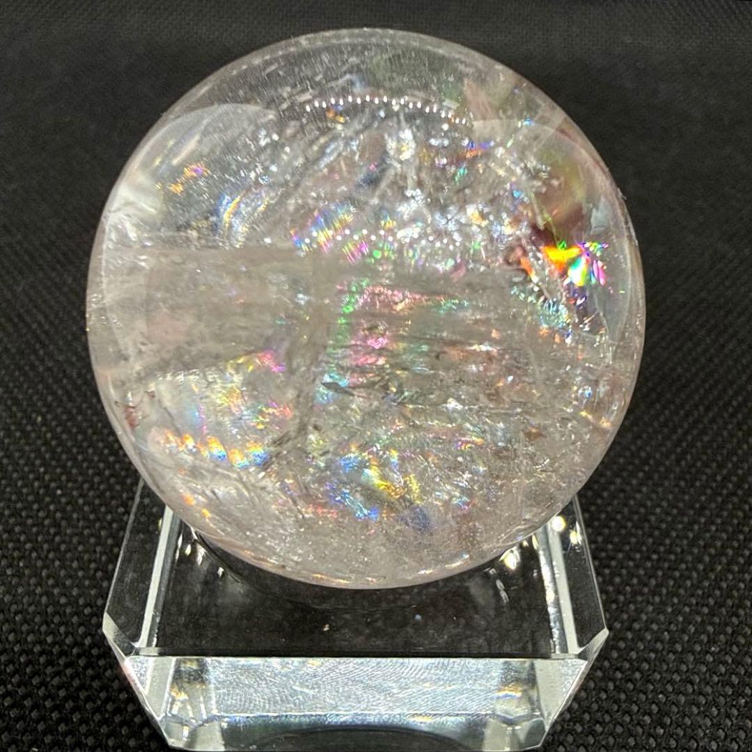 爆虹♪天然石　アゼツライト　ギラギラ虹だらけ♪【薄いピンク】