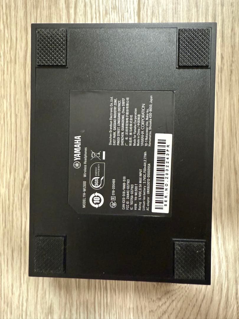 ヤマハ Yamaha YH-WL500 ワイヤレスヘッドホン