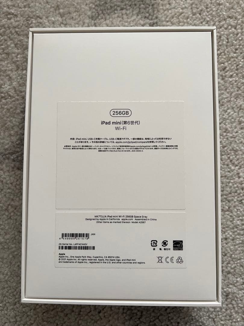 極美品　iPad mini6 256GB Wi-Fi 純正Folio付