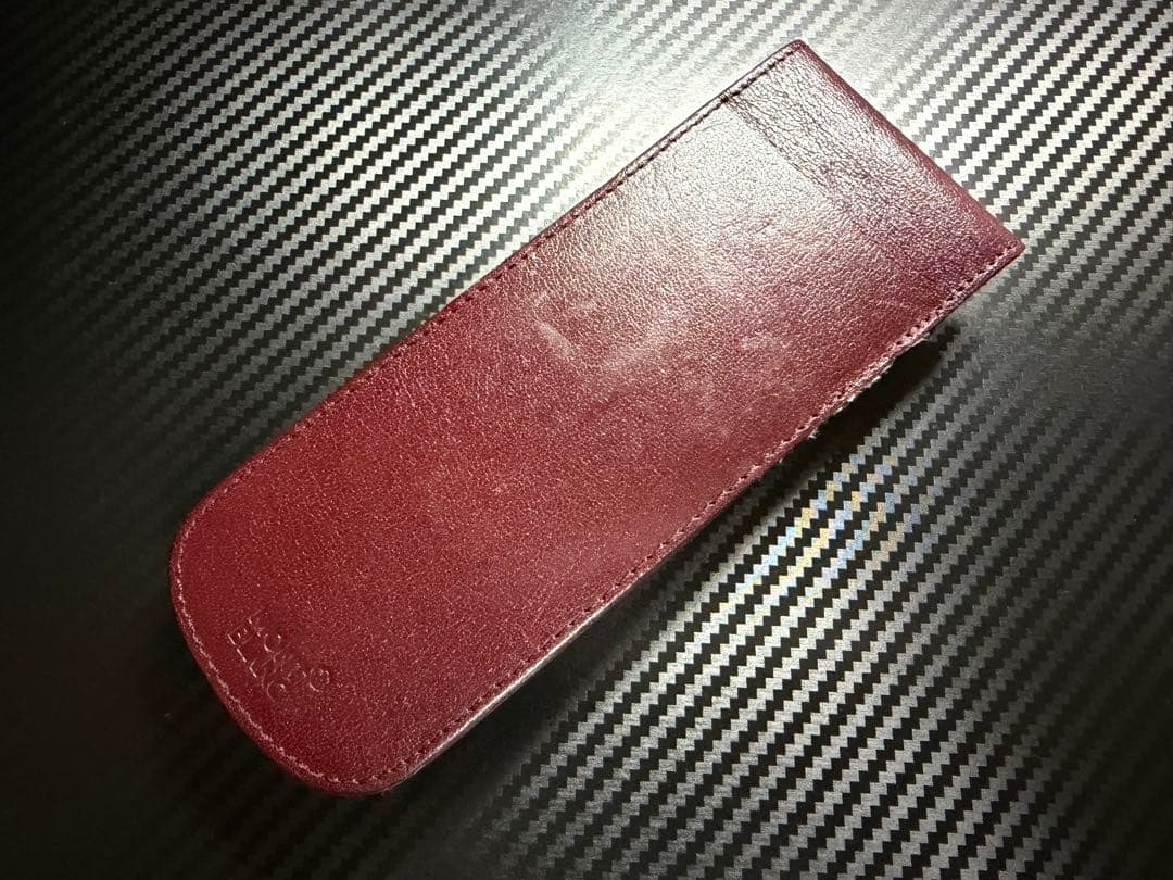 美品 モンブラン ペンケース 3本差し ブラウン