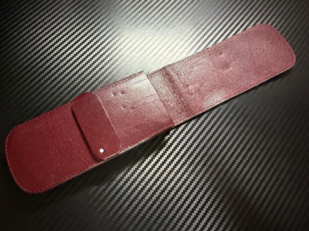 美品 モンブラン ペンケース 3本差し ブラウン