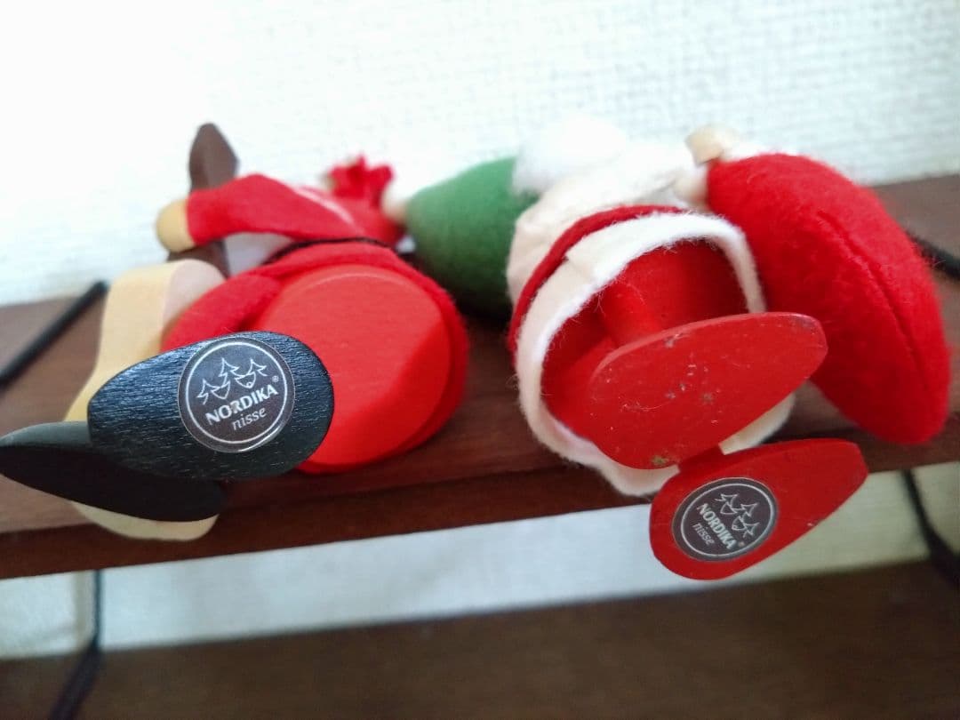 ノルディカニッセ　ニッセサンタ　2体　ギター　くつ下　緑帽子