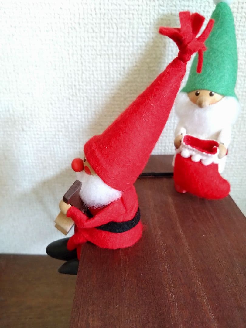 ノルディカニッセ　ニッセサンタ　2体　ギター　くつ下　緑帽子