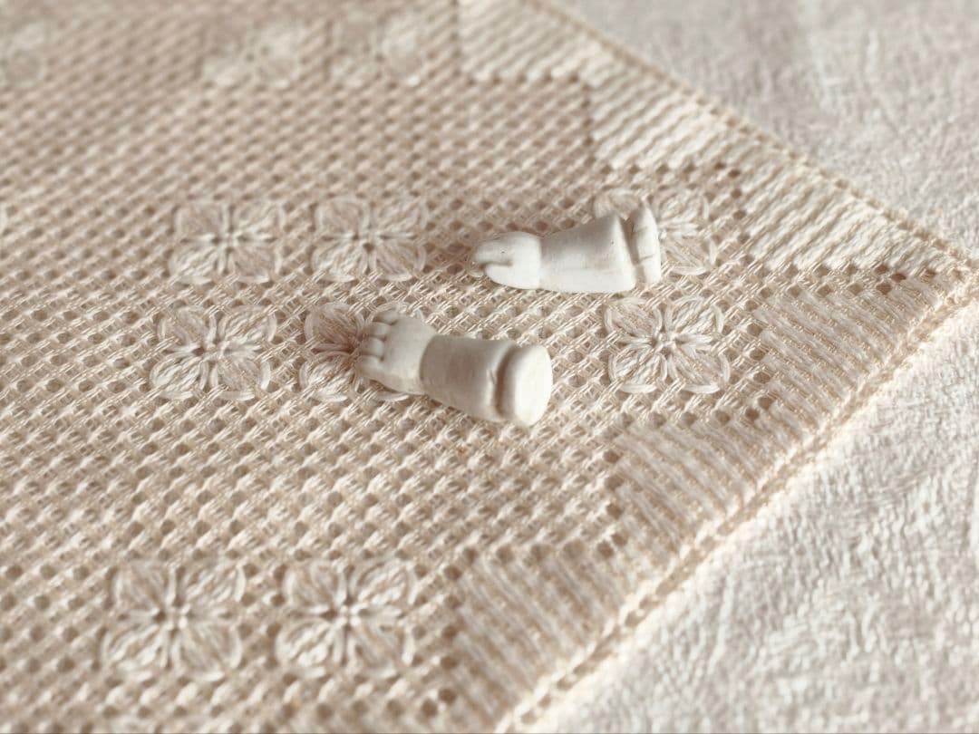 * vintage parts ୨୧ * 陶器の小さな 手 ハンド