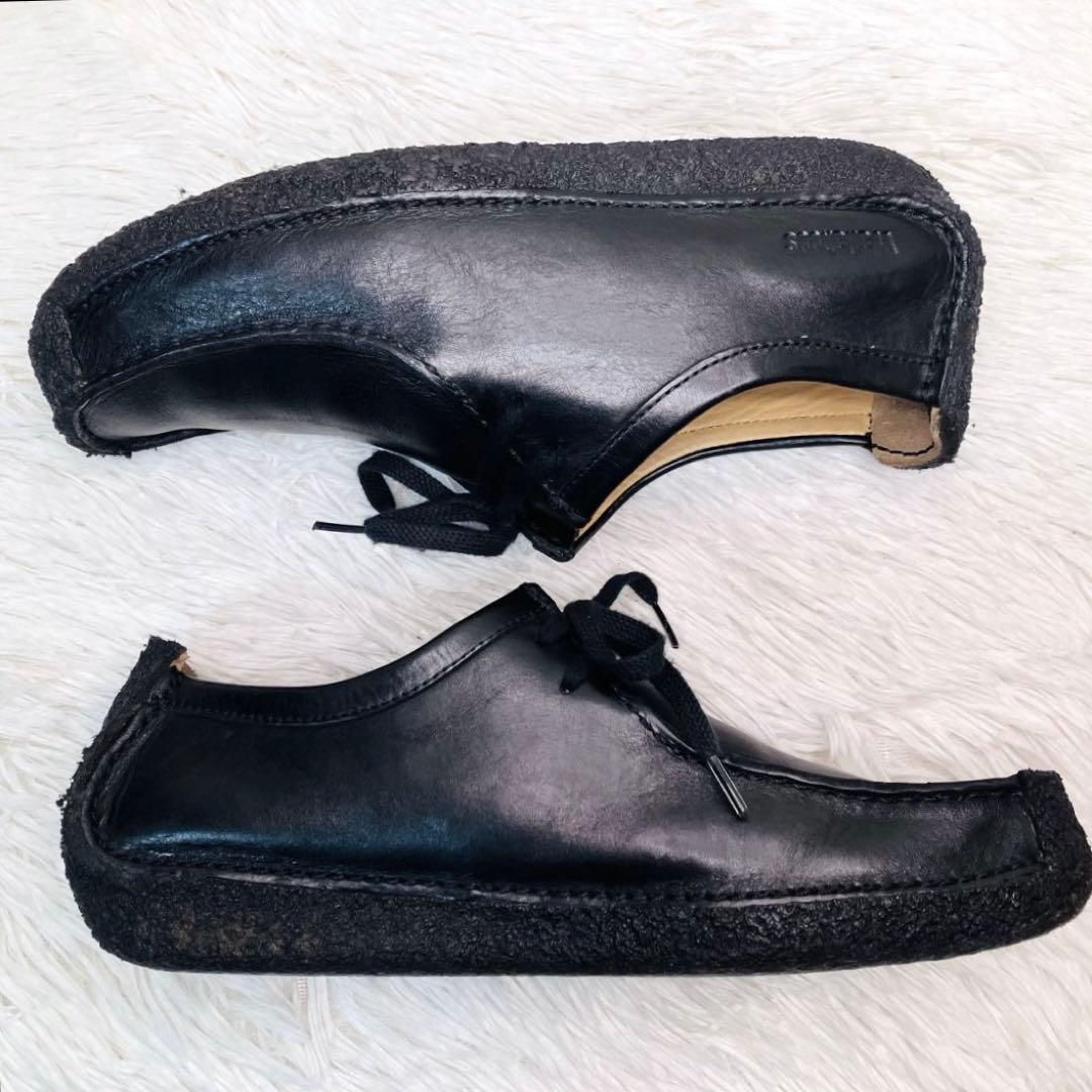 【極美品】Clarks 8.5クラークス ナタリー ブラック レザー 26.5