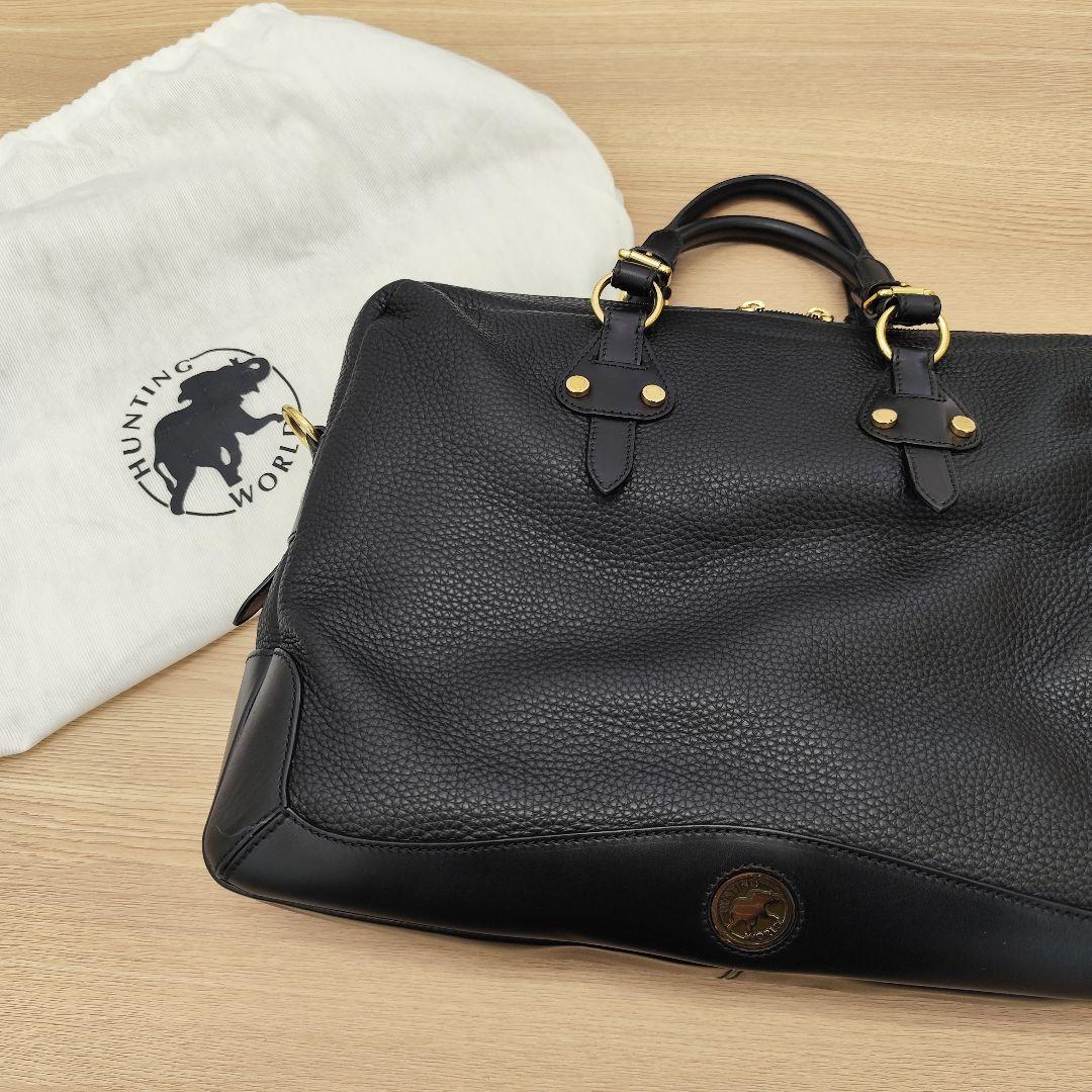 M*I様 HUNTING WORLD ブラック ビジネスバッグ