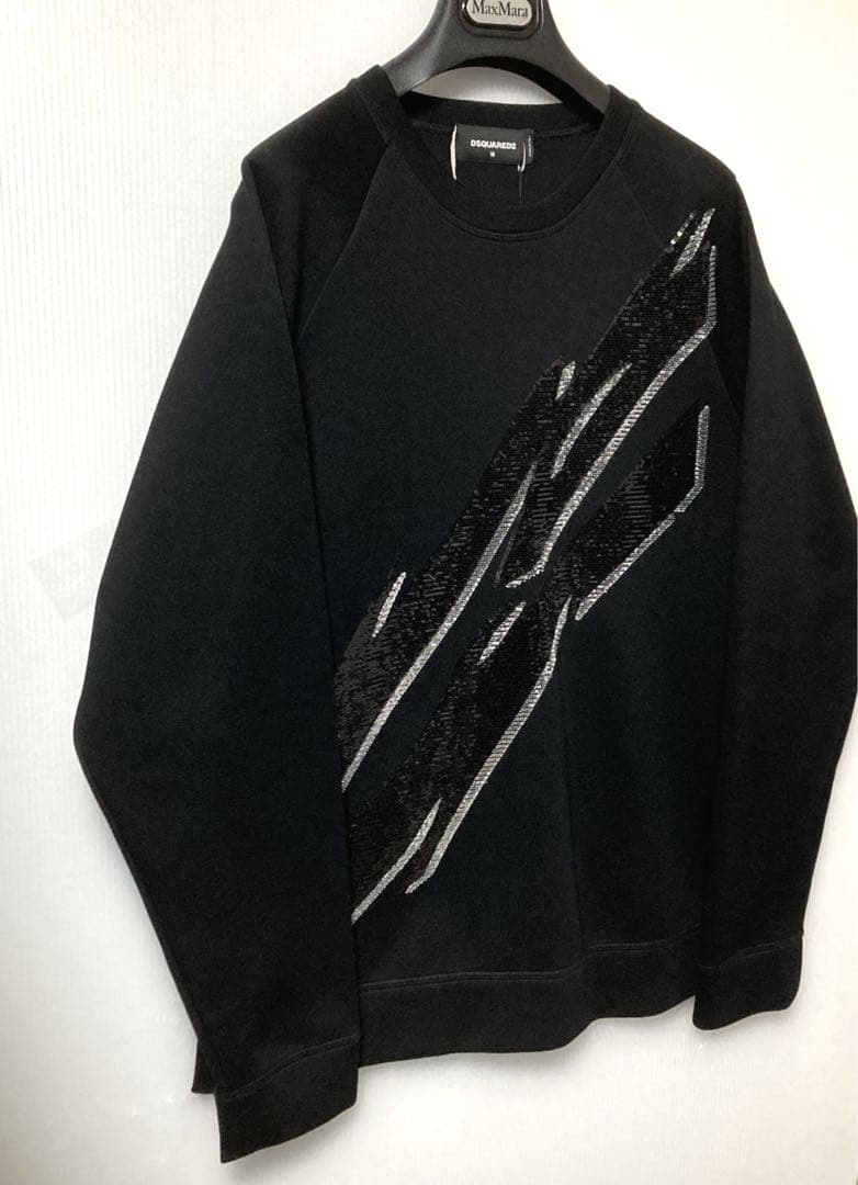 DSQUARED2 10分間試着のみゴージャス スパンコール スウェット L相当