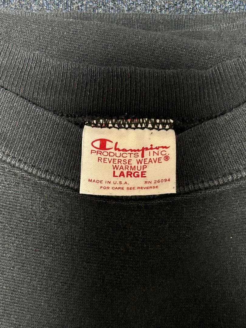 champion リバースウィーブ ブラック Lサイズ