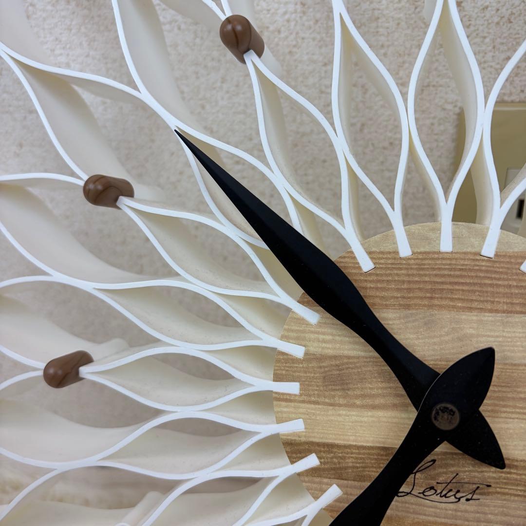 送料無料 Francfranc ルファール ホワイト 掛時計