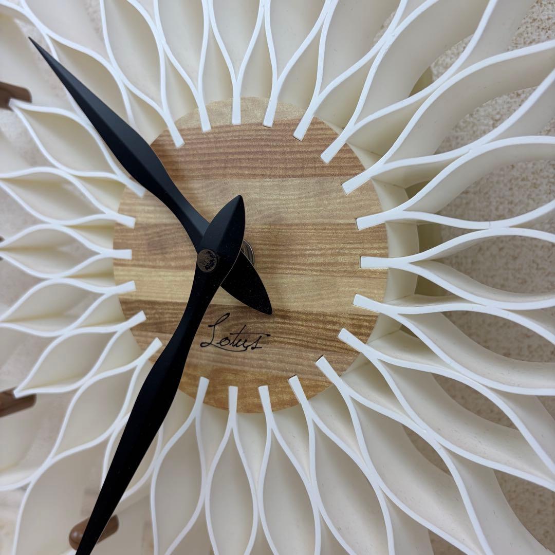 送料無料 Francfranc ルファール ホワイト 掛時計